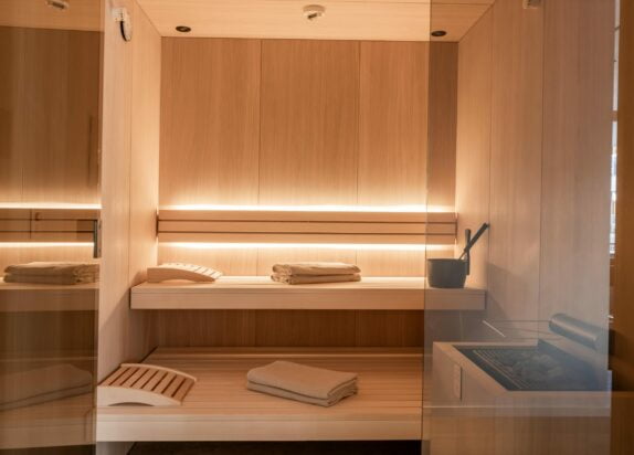 Appartement Fiss 6 - Sauna mit Handtüchern und Aufguß