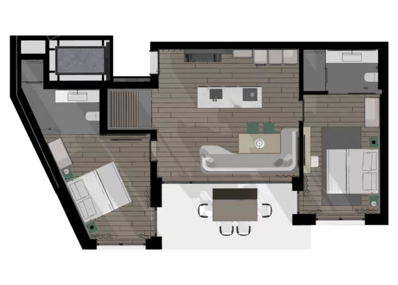 Luxus Ferienwohnung Fiss 2 Grundriss