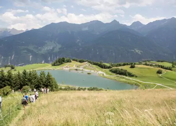 Landschaft mit Wolfsee Fiss