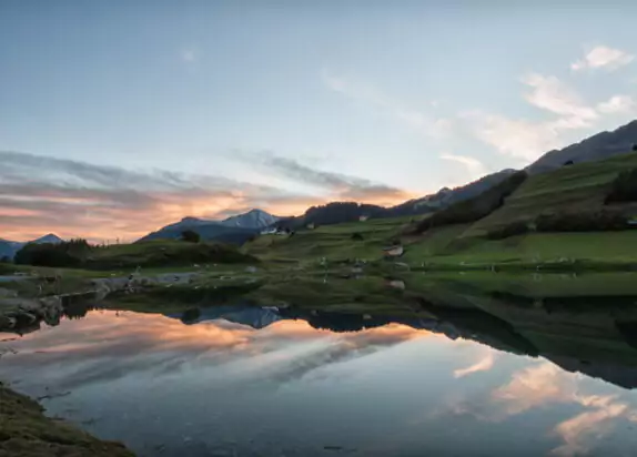 Wolfsee Fiss Sonnenuntergang