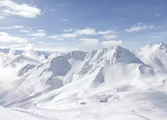 Berge im Skigebiet von Fiss-Ladis