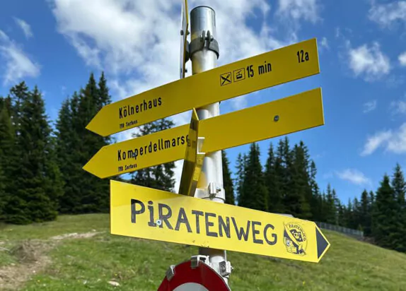 Piratenweg Serfaus - Wanderweg Beschilderung