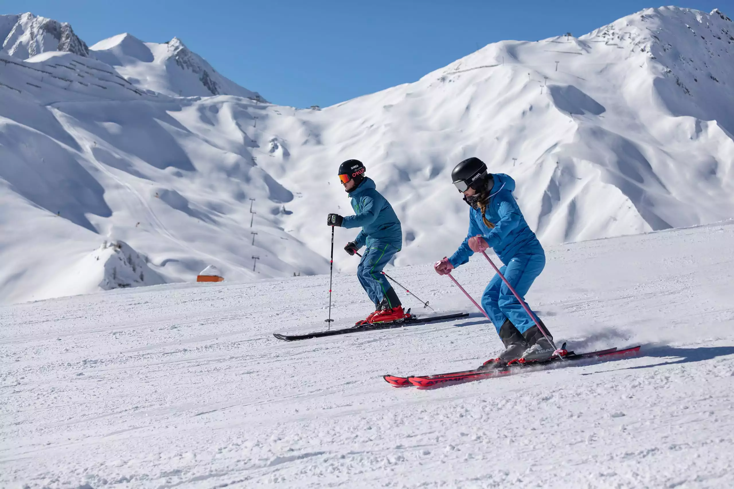 Skifahren mit Panorama in Serfaus Fiss Ladis